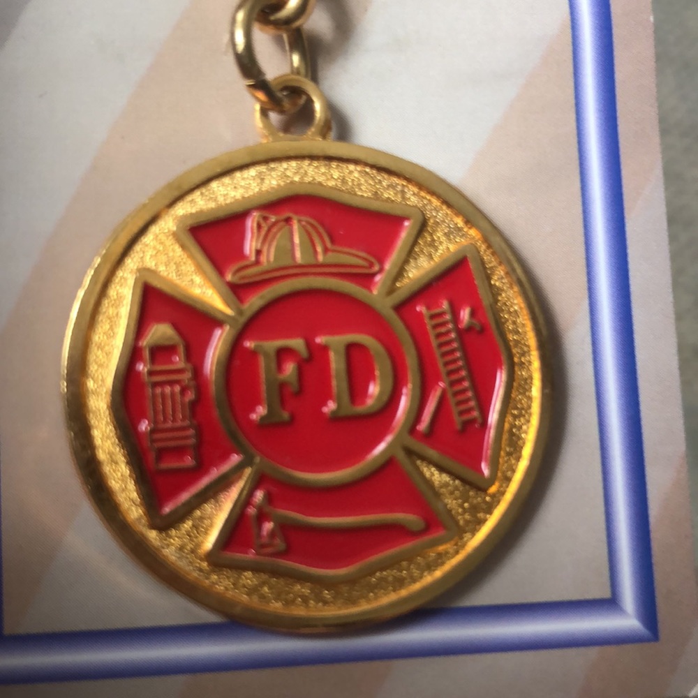 Fire Department Key Chain New - Picture 2 of 2